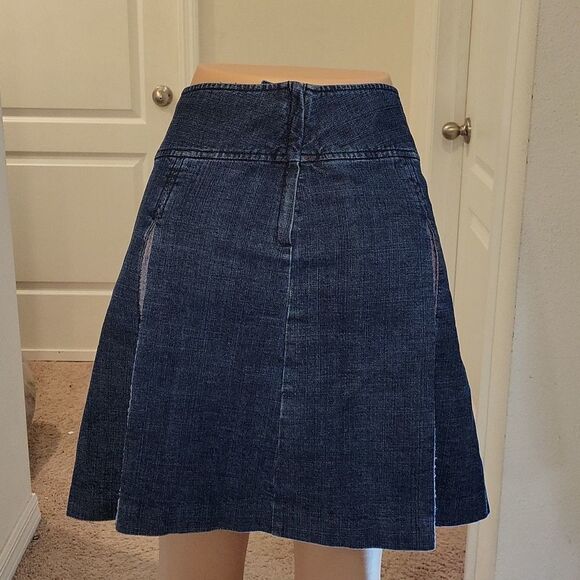 CASUAL CORNER ANNEX PETITE STRETCH DENIM SHORT SKIRT - Picture 7 of 14